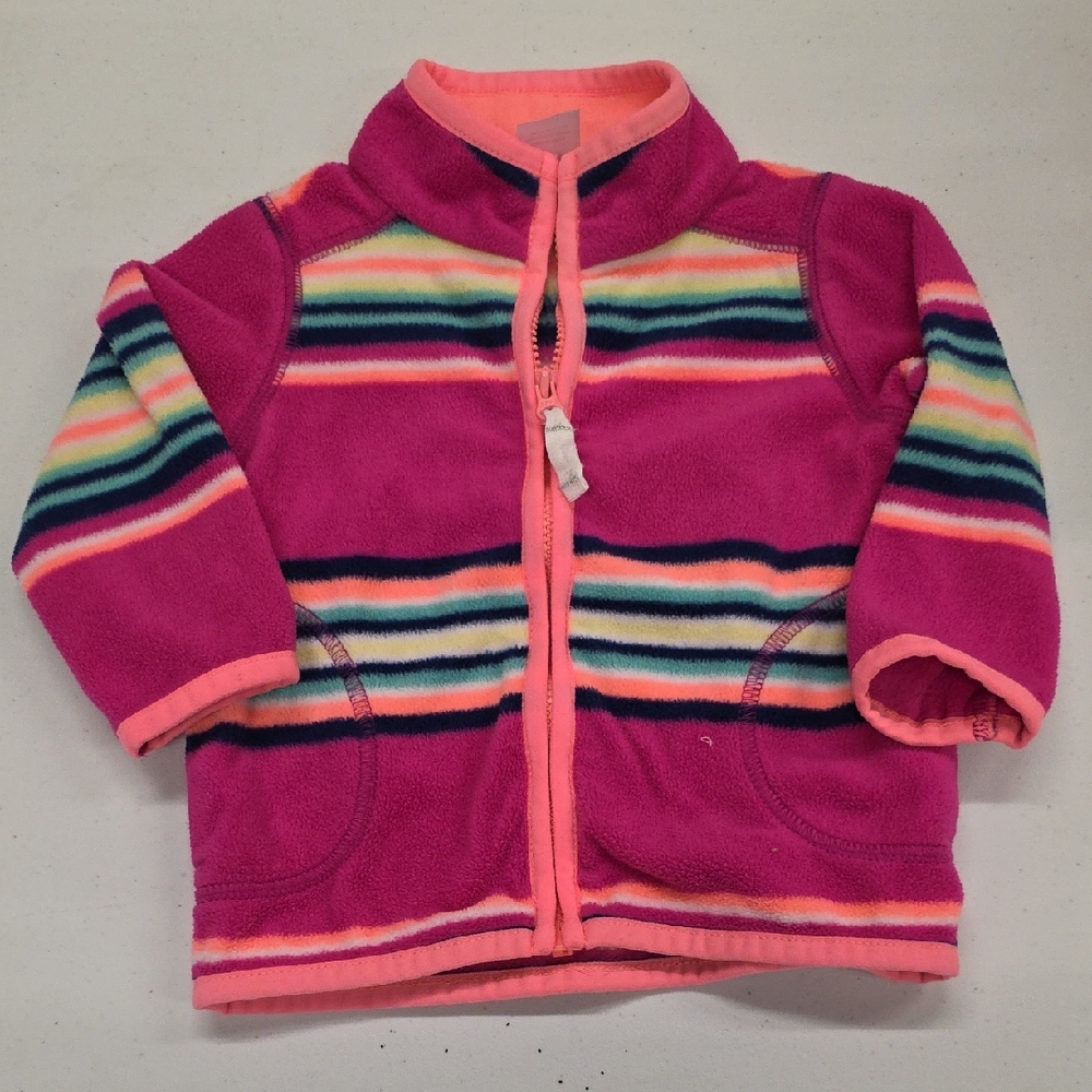 Carter's Pink Striped Kids Jacket